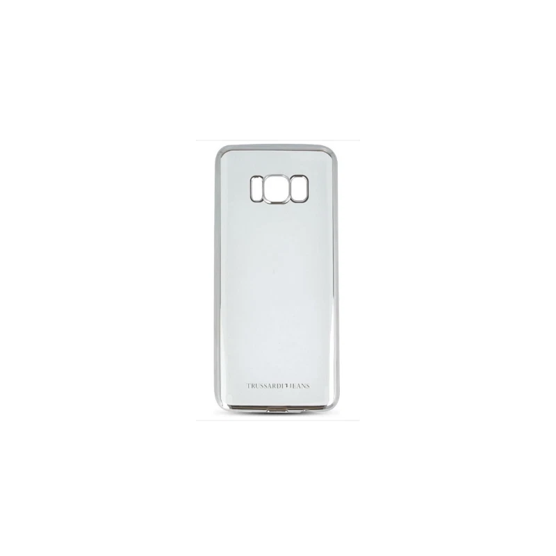 TRUSSARDI JEANS COVER PER SAMSUNG GALAXY S8 COLORE TRASPARENTE,SILVER - Immagine 1 di 1