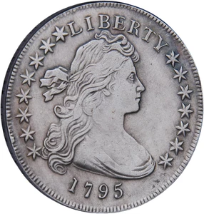 Moneda de dólar de la libertad 1795 1796 1797 1798 - moneda antigua plateada de Estados Unidos, coleccionable - Imagen 1 de 12