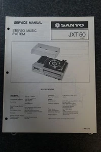 Sanyo JXT50 Service Manual - Picture 1 of 1