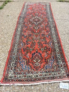 4x11ft. Vintage Hamedan Lillihan Floral Runner - Picture 1 of 12