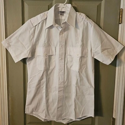 Мужская белая рубашка с коротким рукавом Oxford Edwards стиль 1226 S M L 2X 3X 4X - Изображение 1 из 4