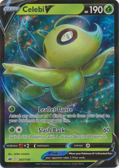 Celebi V - 007/198 Ultra Rare Chilling Reign NM Pokemon TCG - Image 1 of 1