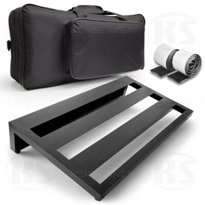 Large Size Guitar Effect Pedal Board Alloy Guitar Pedalboard with Bag 50x28x10cm - Picture 1 of 13