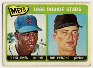 Cleon Jones/Tom Parsons New York Mets Rookie Stars 1965 Topps #308 VG/EX - Foto 1 di 2