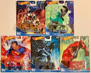 Hot Wheels 2022 Premium DC Characters #GRL31 1:64 Scale Die-cast (Set of 5) - Picture 1 of 2