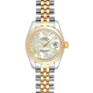 Rolex Datejust 26mm 179173 Lady Stainless Steel Automatic White MOP 1YrWarran... - Picture 1 of 5