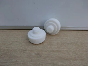 2 X THOR 716NF REPLACEMENT WHITE NYLON FACES FOR 50MM THOREX MALLET - Picture 1 of 1