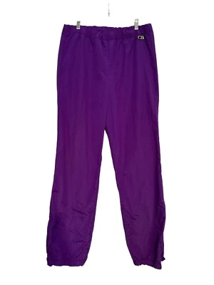 Vintage CB Sports Ski Snow Pants Womens Size 14 Unlined Drawstring Waist Purple - Image 1 of 4