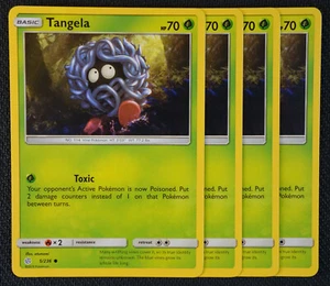 Pokemon Cards 4x Tangela 5/236 Playset Cosmic Eclipse NM/M - Picture 1 of 1