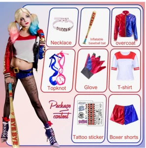 Harley Quinn Costume Vestito Fantasia con Accessori - Medium (FD82) - Foto 1 di 1