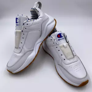 Champion Herren 93 achtzehn große C Laufschuhe weiß mehrfarbig tiefes Oberteil 10M - Bild 1 von 11