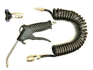 Pistola ad aria compressa 5 m tubo a spirale pezzo a T pistola di soffiaggio pistola ad aria camion       - Foto 1 di 7