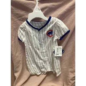 Chicago Cubs Girls Toddler One Piece Size 6/9 Months NWT - Picture 1 of 4