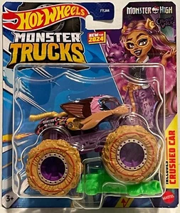 HW 2024 TREASURE HUNT MONSTER TRUCKS CLAWDEEN WOLF MONSTER HIGH TH - Picture 1 of 7