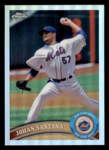 2011 Topps Chrome Refractors #126 Johan Santana - Picture 1 of 2