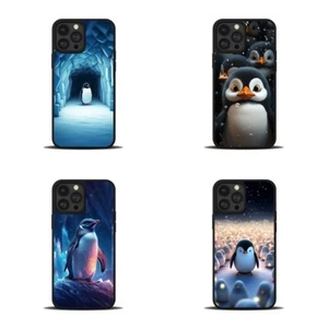 For iPhone 11 12 13 14 15 Pro Max Plus penguin in a ice cave Non-slip Case - Picture 1 of 25