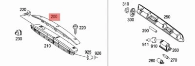 MERCEDES W639 VITO W639 VIANO HELLA TERZA LUCE DI ARESTO OEM A6398200056 - Imagen 1 de 4