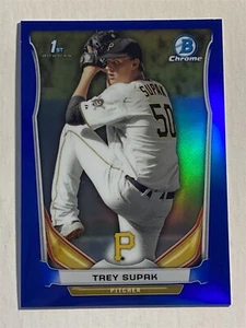 TREY SUPAK 2014 Bowman Chrome Draft #CDP62 Blue Refractor 340/399 (E3) - Picture 1 of 2