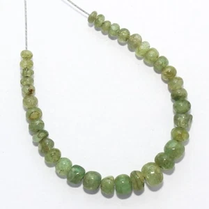 8,10 Kt Natürlicher Smaragd Glatte Perlen Lose Edelsteine 2x1 mm bis 5x3 mm - Bild 1 von 6