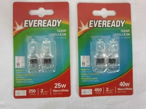 10 x Eveready G9 25W | 40W Halogenlampen Lampen lange Lebensdauer WARMWEISS - Bild 1 von 4