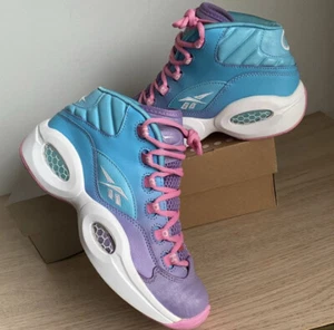 REEBOK V72789 QUESTION MID Easter Violet/Blue Allen Iverson - 6 Y- 7.5 W - Picture 1 of 11