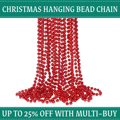 24FT Perlen Girlande / Kette Luxus Weihnachtsbaum Hochzeit Party Dekoration Deko - Bild 1 von 4