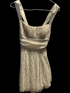 B. Darlin Deep white sleeveless semi formal dress Size 5/6 - Picture 1 of 7