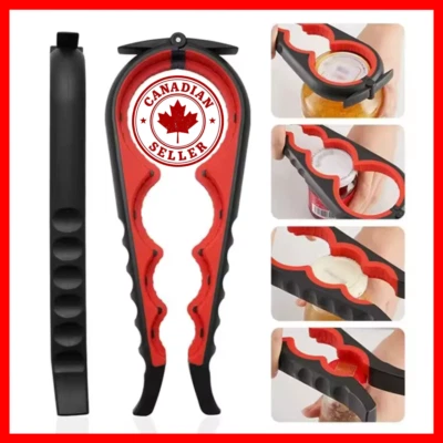 4-in-1 Can Bottle Jar Opener Multi-Functional Cap Twister Tool for Kitchen Use - Image 1 of 4