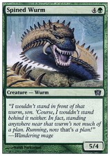 4x Spined Wurm MTG 8th Edition NM Magic Regular