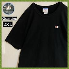 80s T-shirt Champion Oversize One Point Logo T-Shirt Tee Black