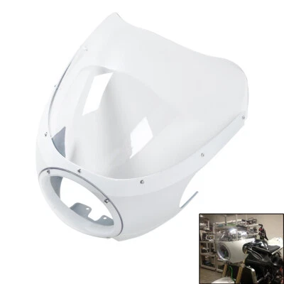 5 3/4" Cafe Racer Faro Carenado Parabrisas Apto para Harley Sportster XL 883 Foto 1 de 4