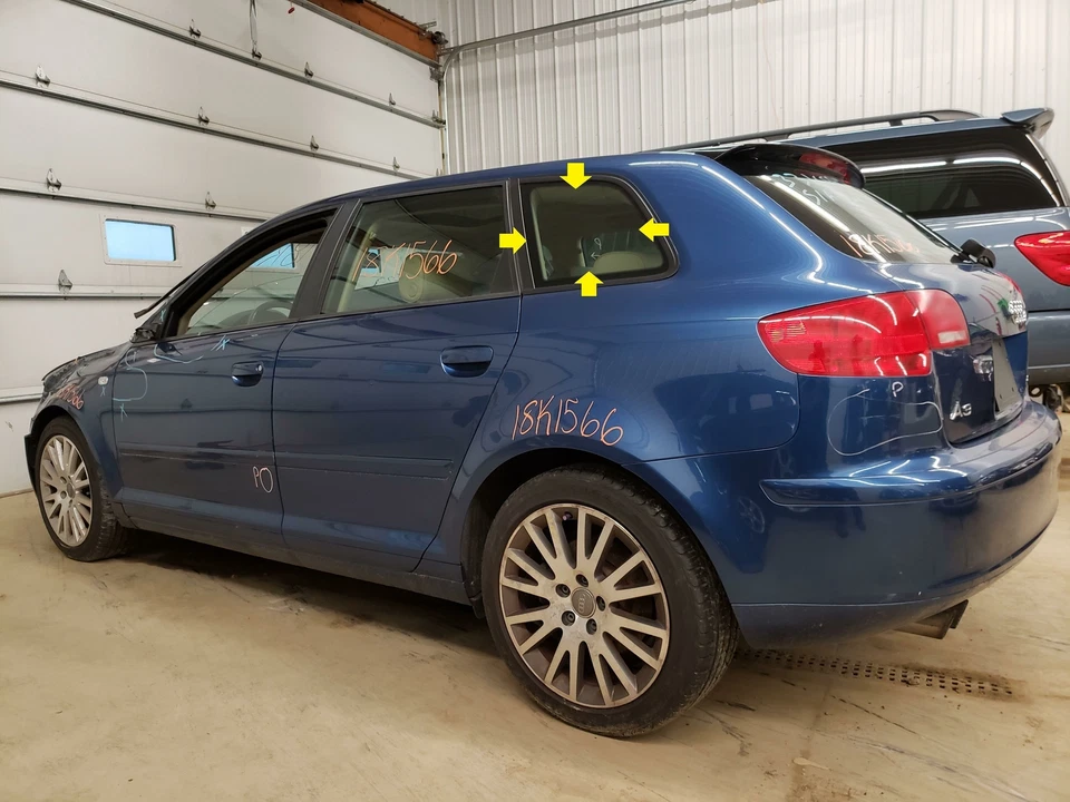 Audi A3 2006 conductor cuarto izquierdo ventana cristal solamente Foto 1 de 1