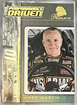 2007 Press Pass Premium "Performance Driven" 🏎 #11 MARK MARTIN 🏁 NASCAR 🏁 - Image 1 of 2