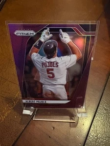 2025 PANINI PRIZM BASEBALL ALBERT PUJOLS PURPLE PRIZM CARD #D 119/149 CARDINALS - Picture 1 of 2