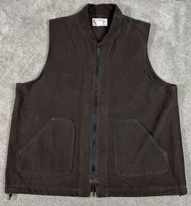 FILSON Brown Cotton MOLESKIN VEST-Size XL-Hunting Outdoorsman - Picture 1 of 10