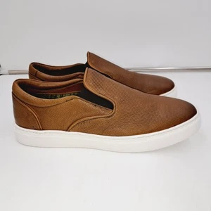 Thomas & Vine Men's 12 Conley Caramel Leather comfortable Slip On  - Picture 1 of 9