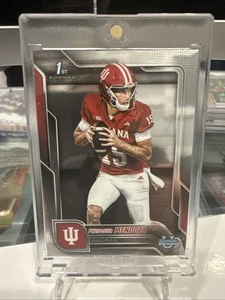 2025 Bowman Chrome University FERNANDO MENDOZA 1st 🔥 Indiana - Picture 1 of 4