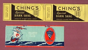 2 different Old EMPTY cigarette tobacco packet labels "slightly damaged" #206 - Picture 1 of 1
