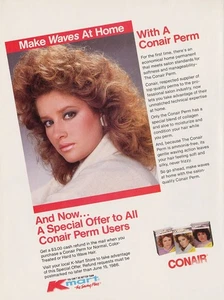 1986 Conair Hair Isabelle Townsend Perm Hair 1-page MAGAZINE AD - Picture 1 of 1