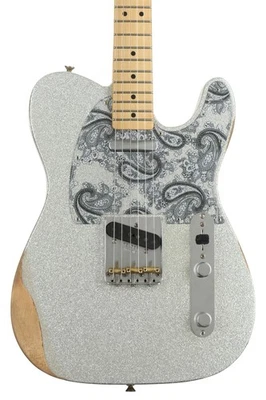 Fender Brad Paisley Road Worn Telecaster - Silver Sparkle - Image 1 of 4