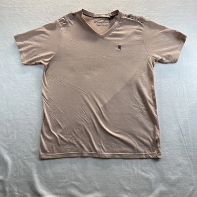 Camisa informal de salmón Lions Crest de English Laundry para hombre XL cuello en V Foto 1 de 4