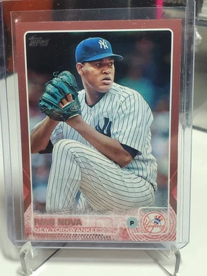 2015 Topps #382 IVAN NOVA MOTHER'S DAY PINK PARALLEL 12/50 Yankees - Image 1 of 3
