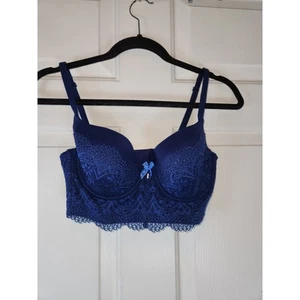 32DD Blue Body by Victoria Demi Bra  Lined Underwire Padded Victoria's Secret - Picture 1 of 8