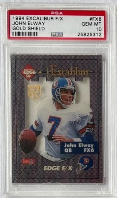1994 Excalibur F/X #FX6 John Elway PSA 10 Золотой Щит POP 3 Редкий HOF - Изображение 1 из 2