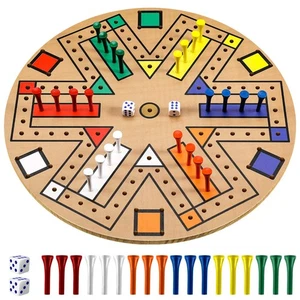 Juego de Mesa Kathfly Fast Track Madera 3-6 Jugadores Juego de Mesa con 24 Tablero... - Imagen 1 de 6