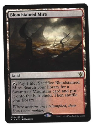 Bloodstained Mire - [Foil]	Khans of Tarkir LP - Image 1 of 4