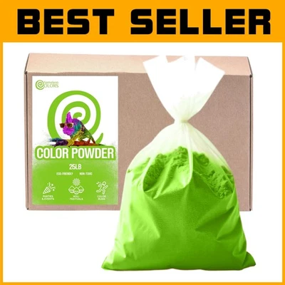 Vibrant Green Color Powder 25 lbs - Color Run, Festival - Image 1 of 4