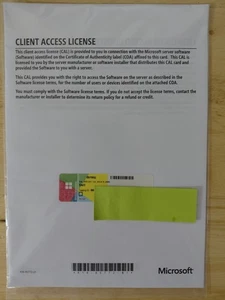 Microsoft SQL Server 2014/2012 5 User CALs DELL 05YW4J License Pack - Picture 1 of 2