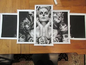 Bonafide Hustler Black & White Canvas Print 5 Pieces Wall poster Art NEW - Picture 1 of 2