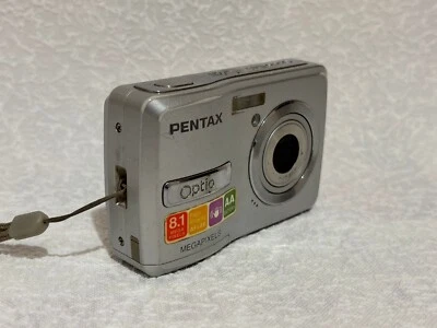 PENTAX Pentax Optio E40 8.1MP Digital Camera - Silver - Image 1 of 4